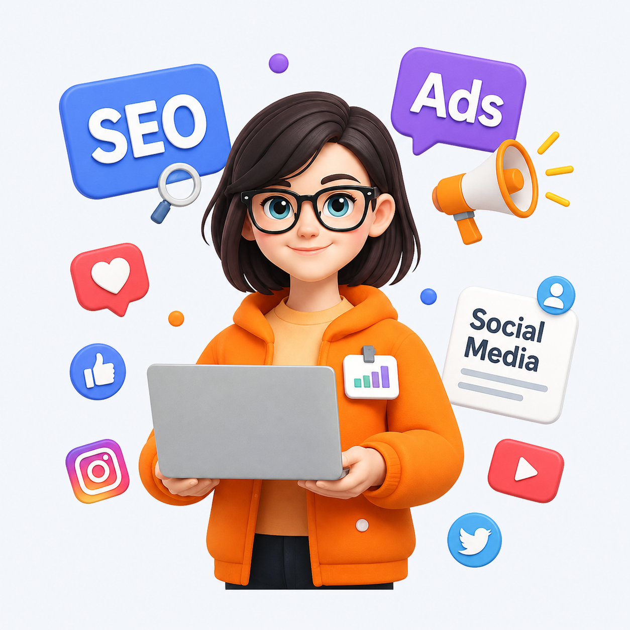 Digital marketing illustration